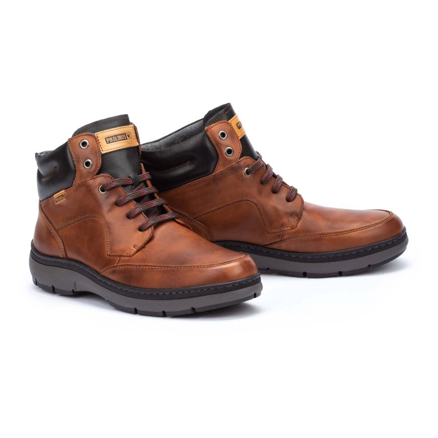 Men's Pikolinos CACERES Ankle Boots Brown | NZ M29A701